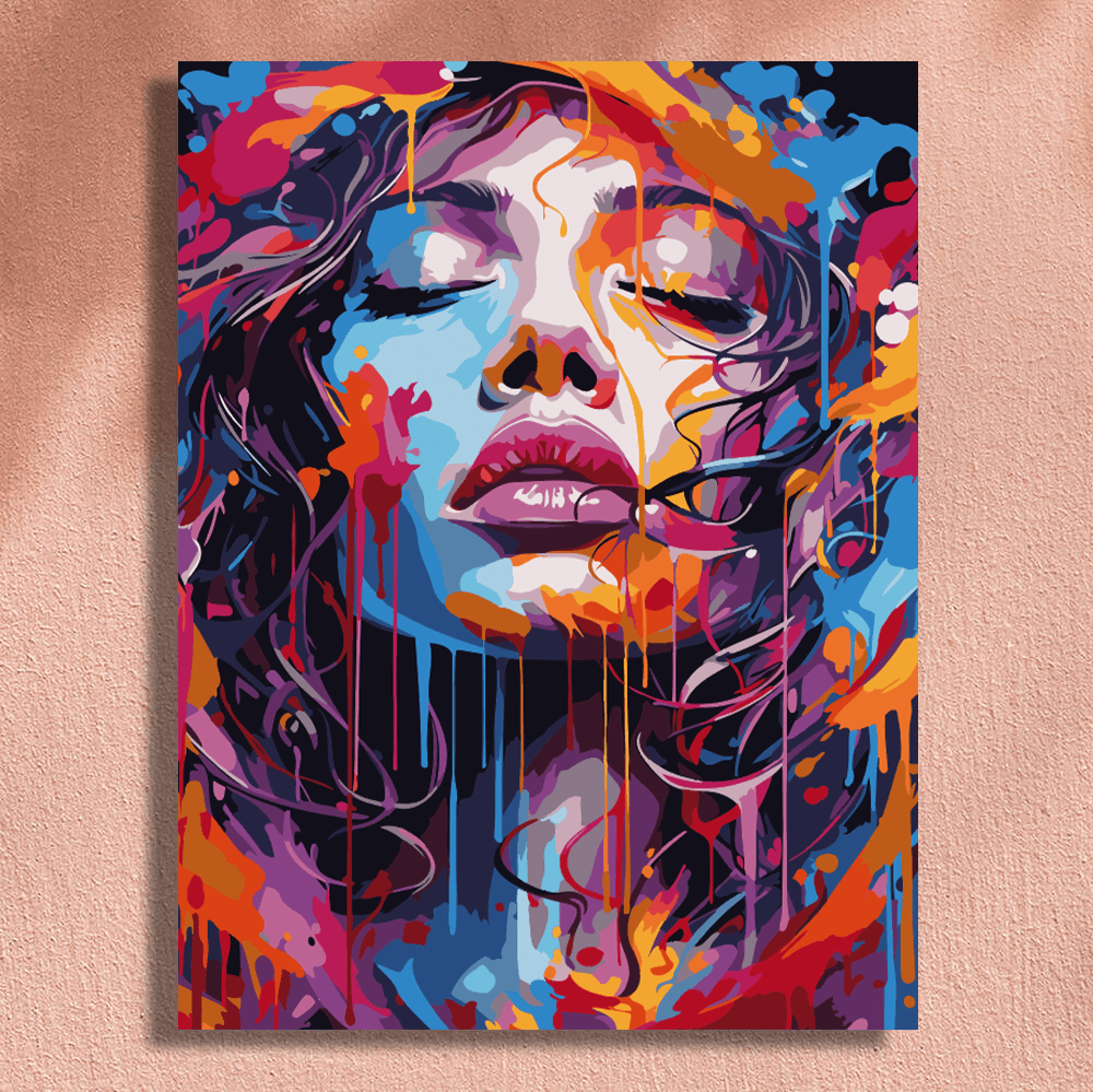 Color Burst Paint by numbers kit Simple Painting