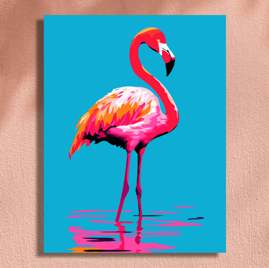 Abstract Flamingo