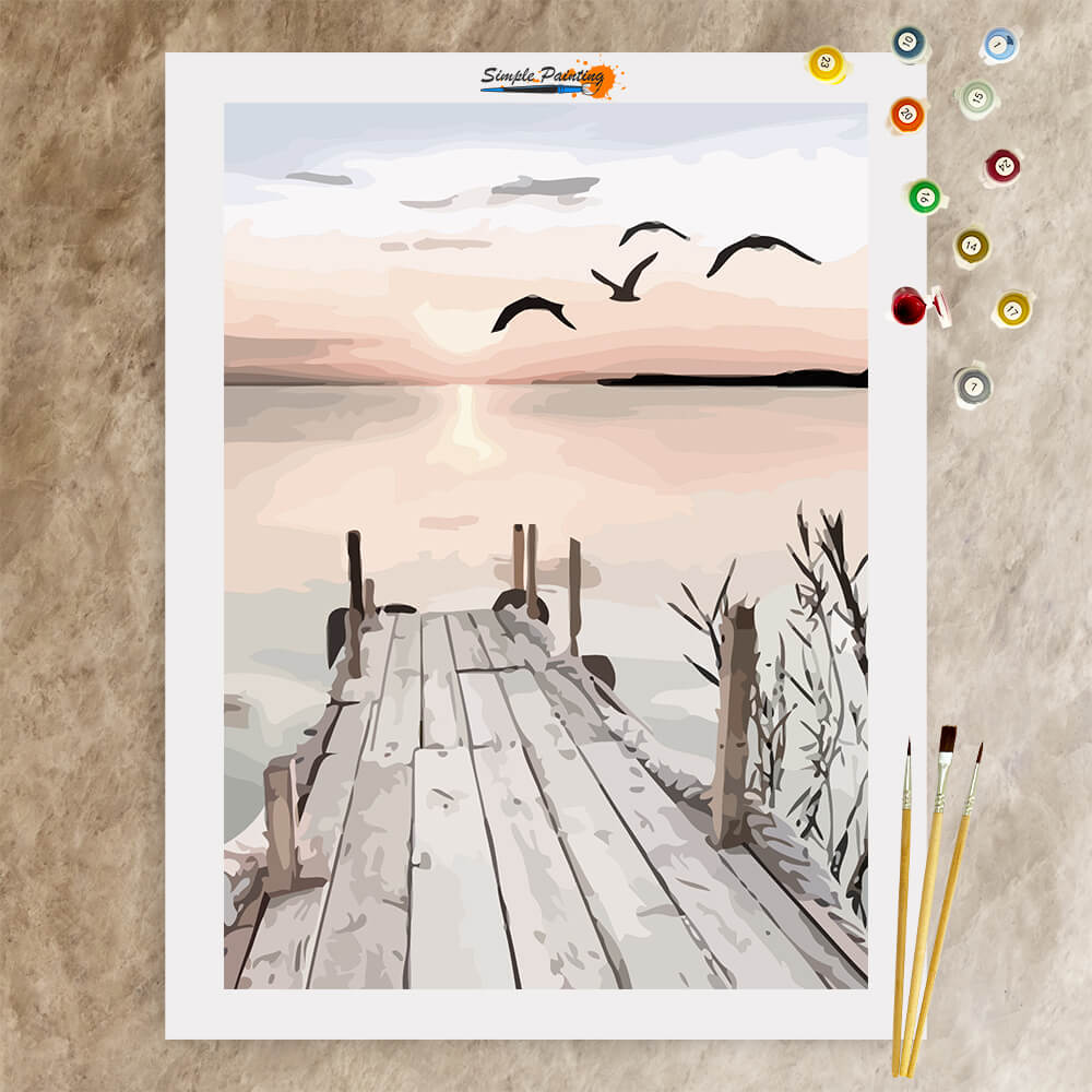Peaceful View, Paint by numbers kit