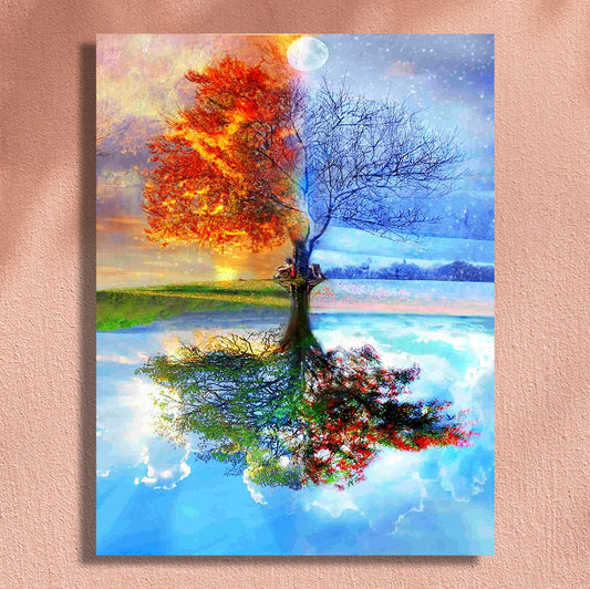 canvas paintings of nature for beginners