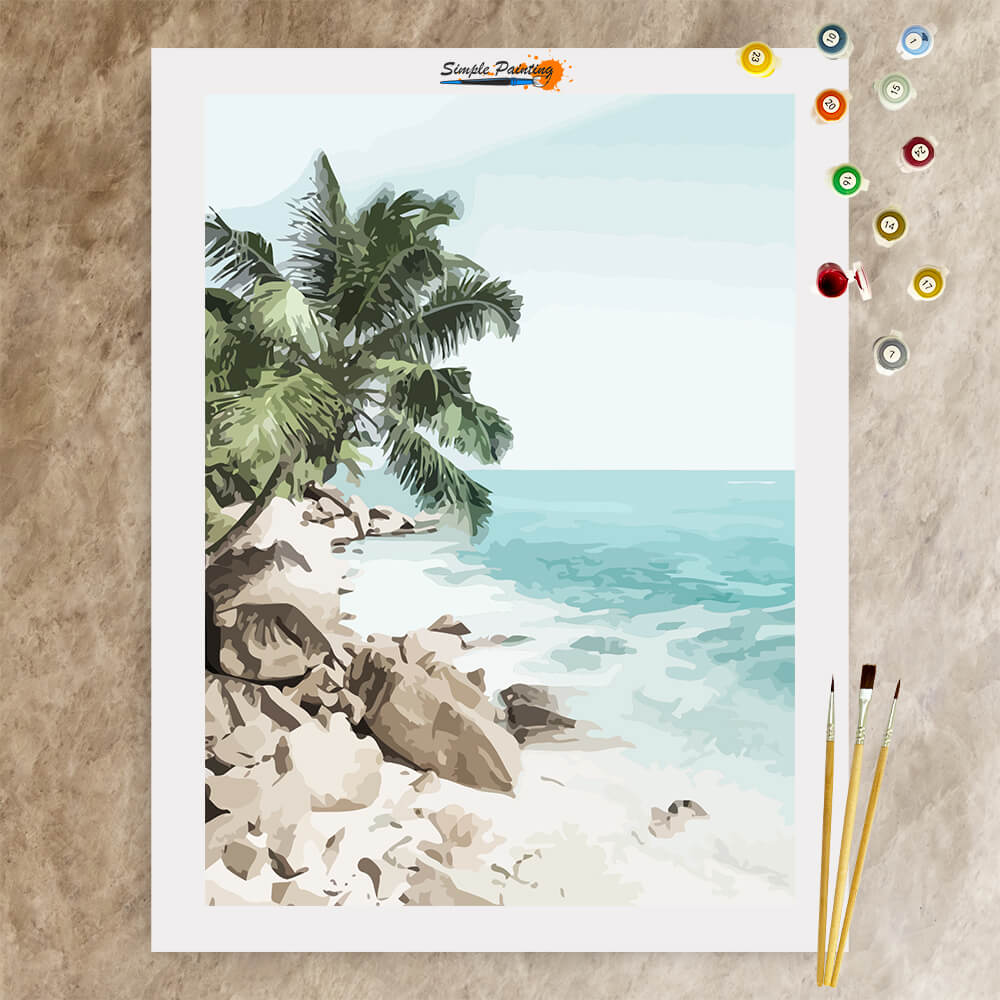 Vacation Beach, Paint by numbers kit