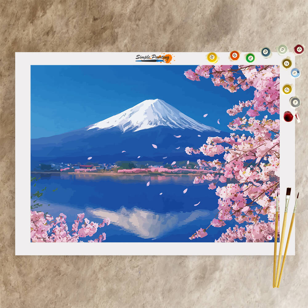 Mount Fuji, Paint by numbers kit
