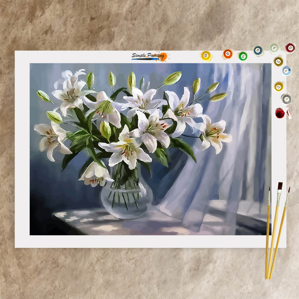 Lilies, Paint by numbers kit