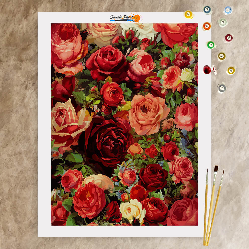 16+ Paint By Numbers Roses